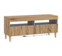 vidaXL Meuble TV LED en chêne artisanal
