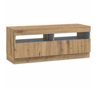 vidaXL Meuble TV LED en chêne artisanal