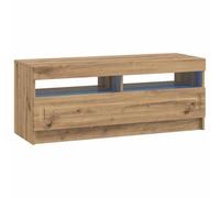 vidaXL Meuble TV LED en chêne artisanal