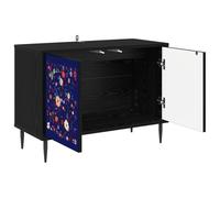 vidaXL Meuble TV MAINZ 69 x 33 x 50,5 cm Chêne noir Bois d'ingénierie