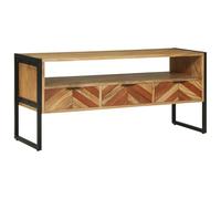 vidaXL Meuble TV 100 x 35 x 50 cm Bois massif d'acacia Marron