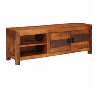 Console Vidaxl Meuble TV Marron 110 x 30 x 40 cm bois de manguier massif
