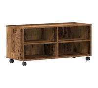 Meuble Tv Vidaxl En Vieux Bois 90x35x35 Cm En Bois D'ingénierie