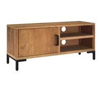 vidaXL Meuble TV Marron 90x30x40 cm Bois de pin Massif