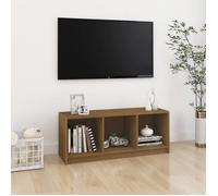 vidaXL Meuble TV Marron miel 104x33x41 cm Bois de pin massif