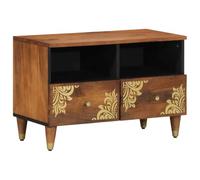vidaXL Meuble TV 70x33x46 cm en bois de manguier massif