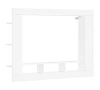 Vidaxl Meuble Tv Blanc 152x22x113 Cm Bois D'ingénierie Blanc