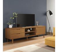 vidaXL Meuble TV MOLDE Marron 158x40x49 cm Bois de pin massif