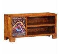 Meuble TV multicolore 90x30x45 bois massif d'acacia support TV vidaXL