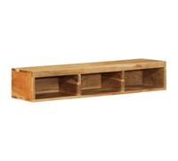 Meuble TV mural 100x30x19 cm bois massif d acacia