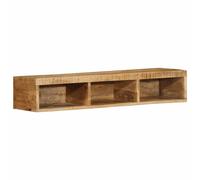 Vidaxl Meuble Tv Mural 100x30x19 Cm Bois Massif De Manguier Brut Marron