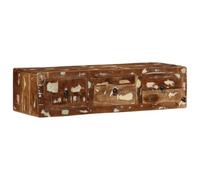 vidaXL Meuble TV mural 100x32x25 cm en bois massif de récupération