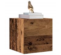 Vidaxl Meuble Tv Mural 2 Pcs Vieux Bois 30,5x30x30 Cm Multicolore