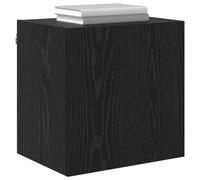 vidaXL Meuble TV Mural Chêne Noir 40,5x30x40cm Bois d'ingénierie, Meuble TV Rectangulaire Moderne, Rangement Mural, Gain de Place, Mobilier Pratique