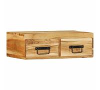 Vidaxl Meuble Tv Mural 60x30x19 Cm Bois Massif D'acacia Marron