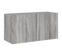 Meuble TV mural sonoma gris 80x30x41 cm