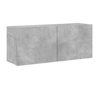 vidaXL Meuble TV mural gris béton 100x30x41 cm 836969