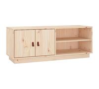 vidaXL Meuble TV Mural, Armoire de Télévision Suspendue, Meuble Télé avec Rangement Salon Salle de Séjour, Scandinave, Marron Bois de Pin Massif