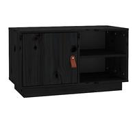 Meuble TV Noir 70x34x40 cm Bois de pin massif818239