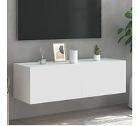 vidaXL Meuble TV mural 837295 – Flottant moderne avec lumières LED et rangement