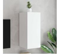 vidaXL Meuble TV mural 837232 – Suspendu avec lumières LED et rangement
