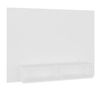Vidaxl Meuble Tv Mural Blanc 120x23,5x90 Cm Aggloméré Blanc