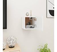 Vidaxl Meuble Tv Mural Blanc 30,5x30x30 Cm Multicolore