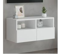 vidaXL Meuble TV mural 836854 – blanc, 60x30x30 cm, bois d'ingénierie