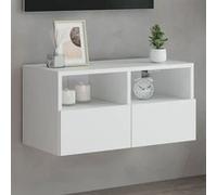 vidaXL Meuble TV mural 836854 – blanc, 60x30x30 cm, bois d'ingénierie