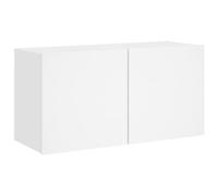 vidaXL Meuble TV mural 836952 blanc 80x30x41 cm