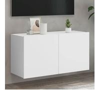 vidaXL Meuble TV mural 836952 blanc 80x30x41 cm