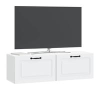 vidaXL Meuble TV Mural Blanc 98 x 31 x 30 cm Bois d'ingénierie