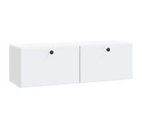 vidaXL Meuble TV mural Blanc 98 x 31 x 30 cm Bois d'ingénierie