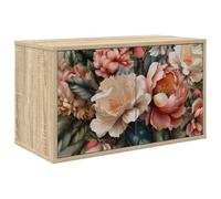 vidaXL Meuble TV Mural BORNE 69 x 33 x 40 cm Chêne Sonoma, Salon, Meuble de Rangement Moderne rectangulaire, Cabinet Mural, Support TV, Espace Ample pour Organiser et décorer