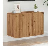 vidaXL Meuble TV mural chêne artisanal 60x30x41 cm, support TV, armoire média, console TV, meuble HiFi, centre de 857664
