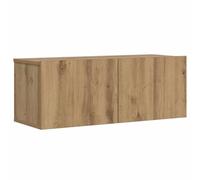 vidaXL Meuble TV mural chêne artisanal 80x30x30 cm, bois d'ingénierie