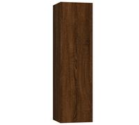 Vidaxl Meuble Tv Mural Chêne Marron 30,5x30x110 Cm Multicolore