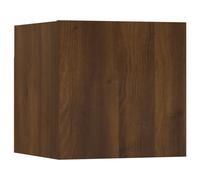 Vidaxl Meuble Tv Mural Chêne Marron 30,5x30x30 Cm Multicolore