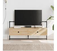 Vidaxl Meuble Tv Mural Chêne Sonoma 100,5x30x51 Cm Bois D'ingénierie Multicolore