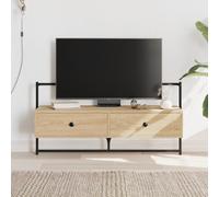 Vidaxl Meuble Tv Mural Chêne Sonoma 100,5x30x51 Cm Bois D'ingénierie Multicolore