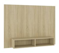 Vidaxl Meuble Tv Mural Chêne Sonoma 120x23,5x90 Cm Aggloméré Multicolore