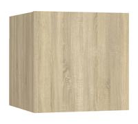 Meuble TV mural Chêne sonoma 30,5x30x30 cm Brun G