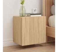 Vidaxl Meuble Tv Mural Chêne Sonoma 40,5x30x40 Cm Bois D'ingénierie Multicolore
