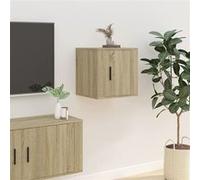 Vidaxl Meuble Tv Mural Chêne Sonoma 40x34,5x40 Cm Multicolore