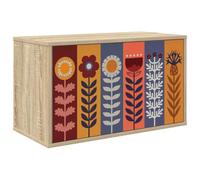 vidaXL Meuble TV Mural Essen 69 x 33 x 40 cm Chêne Sonoma, Salon, Meuble de Rangement Moderne rectangulaire, Cabinet Mural, Support TV, Espace Ample pour Organiser et décorer