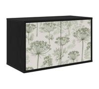 vidaXL Meuble TV Mural Gotha 69 x 33 x 40 cm Chêne Noir, Salon, Meuble de Rangement Moderne rectangulaire, Cabinet Mural, Support TV, Espace Ample pour Organiser et décorer