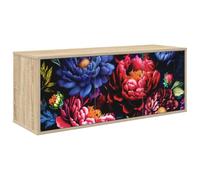 vidaXL Meuble TV Mural Kiel 102 x 33 x 40 cm Chêne Sonoma, Meuble TV rectangulaire Moderne, Mural, Rangement Pratique, Espace optimisé pour Votre Salon