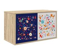 vidaXL Meuble TV Mural Mainz 69 x 33 x 40 cm Chêne Sonoma, Salon, Meuble de Rangement Moderne rectangulaire, Cabinet Mural, Support TV, Espace Ample pour Organiser et décorer