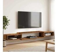 vidaXL Meuble TV mural Montage mural Bois ancien 180 x 28 x 21 cm 8006011