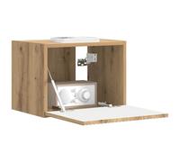 vidaXL Meuble TV Mural Montage Mural Chêne Artisan 60 x 31 x 29.5 cm, Meubles de Salon, Solution de Rangement Moderne, unité cubique, étagères murales élégantes, Centre de Divertissement Fonctionnel